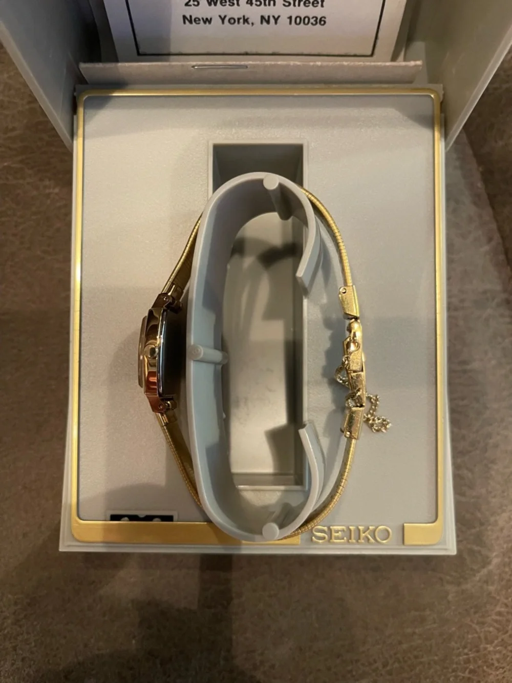 Seiko Gold Tone Slim Bracelet Watch - Picture 4 of 6